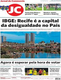 Capa do jornal Jornal do Commercio 14/11/2020