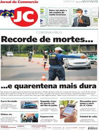 Capa do jornal Jornal do Commercio 16/05/2020