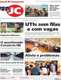 Capa do jornal Jornal do Commercio 16/06/2020