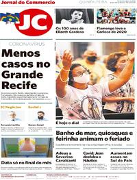 Capa do jornal Jornal do Commercio 16/07/2020
