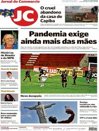 Capa do jornal Jornal do Commercio 16/08/2020