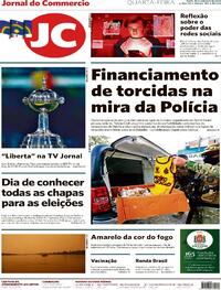 Capa do jornal Jornal do Commercio 16/09/2020