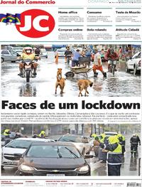 Capa do jornal Jornal do Commercio 17/05/2020