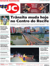 Capa do jornal Jornal do Commercio 18/02/2020