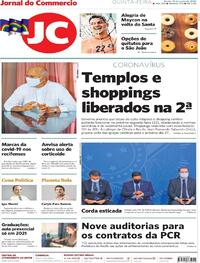Capa do jornal Jornal do Commercio 18/06/2020