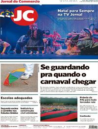 Capa do jornal Jornal do Commercio 18/12/2020