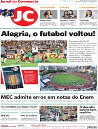 Capa Jornal do Commercio