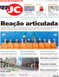 Capa do jornal Jornal do Commercio 19/03/2020