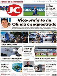 Capa do jornal Jornal do Commercio 19/08/2020