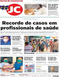 Capa do jornal Jornal do Commercio 20/05/2020