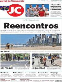 Capa do jornal Jornal do Commercio 21/06/2020