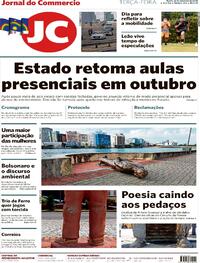Capa do jornal Jornal do Commercio 22/09/2020