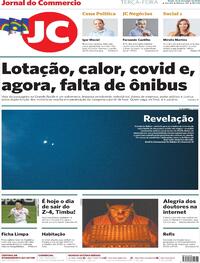 Capa do jornal Jornal do Commercio 22/12/2020
