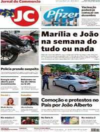 Capa do jornal Jornal do Commercio 23/11/2020
