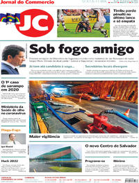 Capa do jornal Jornal do Commercio 24/01/2020