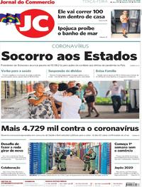 Capa do jornal Jornal do Commercio 24/03/2020