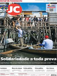 Capa do jornal Jornal do Commercio 24/05/2020