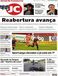 Capa do jornal Jornal do Commercio 24/09/2020
