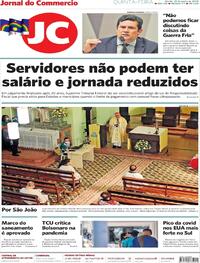 Capa do jornal Jornal do Commercio 25/06/2020