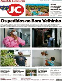 Capa do jornal Jornal do Commercio 25/12/2020