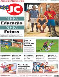 Capa do jornal Jornal do Commercio 26/07/2020