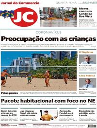 Capa do jornal Jornal do Commercio 26/08/2020