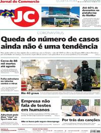 Capa do jornal Jornal do Commercio 27/05/2020