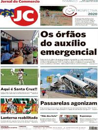 Capa do jornal Jornal do Commercio 27/12/2020