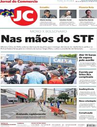 Capa do jornal Jornal do Commercio 28/04/2020