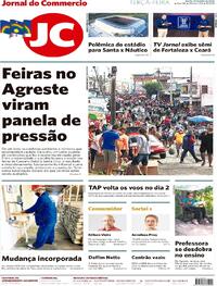 Capa do jornal Jornal do Commercio 28/07/2020