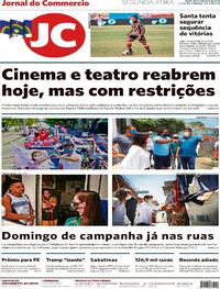 Capa do jornal Jornal do Commercio 28/09/2020
