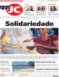 Capa do jornal Jornal do Commercio 29/03/2020