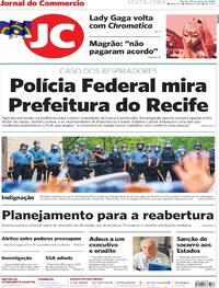 Capa do jornal Jornal do Commercio 29/05/2020