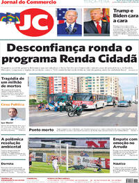 Capa do jornal Jornal do Commercio 29/09/2020
