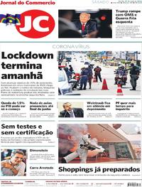 Capa do jornal Jornal do Commercio 30/05/2020