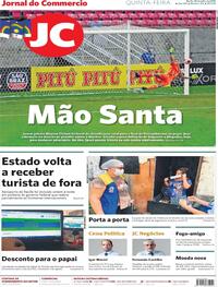 Capa do jornal Jornal do Commercio 30/07/2020