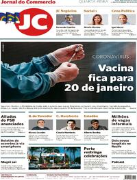 Capa do jornal Jornal do Commercio 30/12/2020