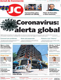 Capa do jornal Jornal do Commercio 31/01/2020