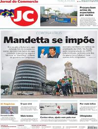 Capa do jornal Jornal do Commercio 31/03/2020