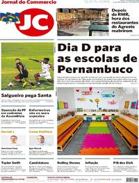 Capa do jornal Jornal do Commercio 31/07/2020