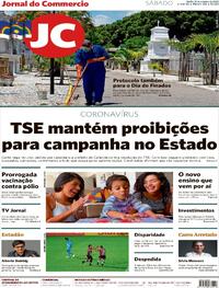 Capa do jornal Jornal do Commercio 31/10/2020