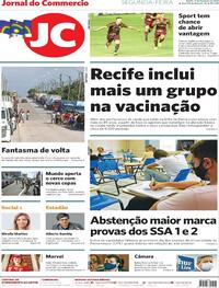 Capa do jornal Jornal do Commercio 01/02/2021