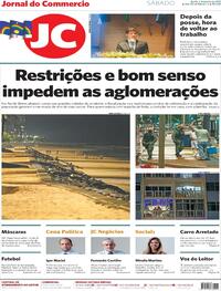 Capa do jornal Jornal do Commercio 02/01/2021