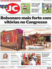 Capa do jornal Jornal do Commercio 02/02/2021