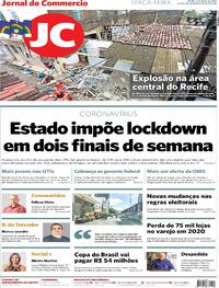 Capa do jornal Jornal do Commercio 02/03/2021