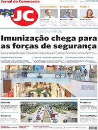 Capa do jornal Jornal do Commercio 02/04/2021