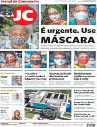 Capa do jornal Jornal do Commercio 03/03/2021