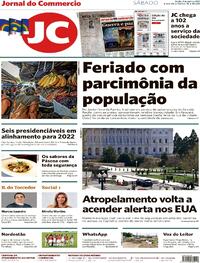 Capa do jornal Jornal do Commercio 03/04/2021