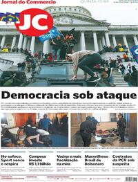 Capa do jornal Jornal do Commercio 07/01/2021
