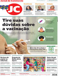 Capa do jornal Jornal do Commercio 07/02/2021